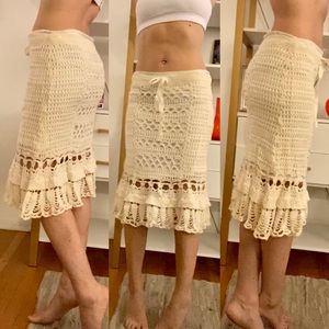 Crochet Nanette Lepore midi skirt